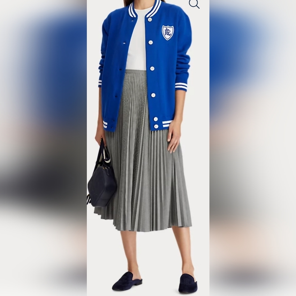 Lauren Ralph Lauren Cotton Blend Bomber Jacket